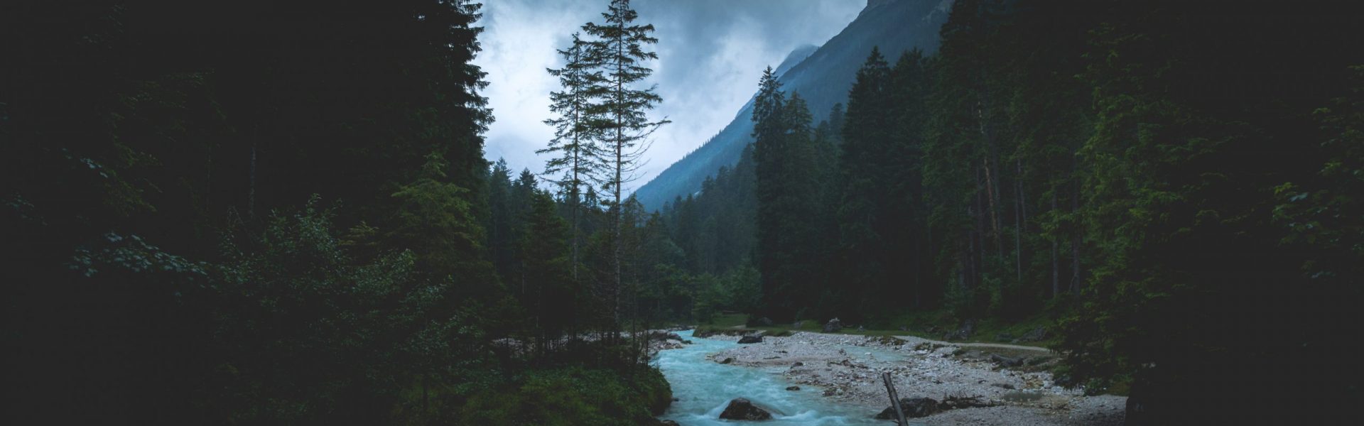 A river in the mountains